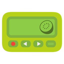 Pager and Kiwi fruit