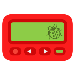 Pager and Lady beetle