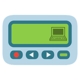 Pager and Laptop