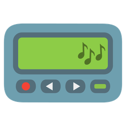 Pager and Musical notes