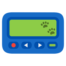 Pager and Paw prints