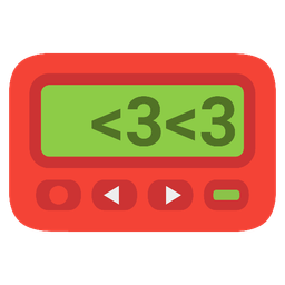 Pager and Revolving hearts