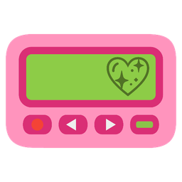 Pager and Sparkling heart