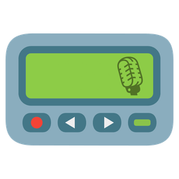 Pager and Studio microphone