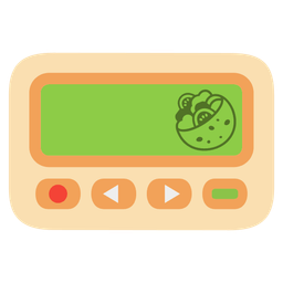 Pager and Stuffed flatbread