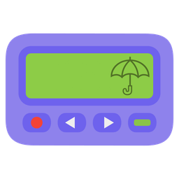 Pager and Umbrella