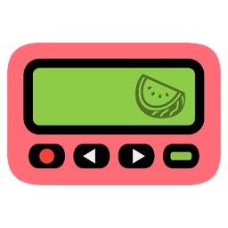 Pager and Watermelon