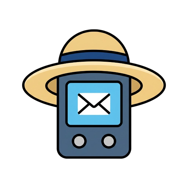 Pager and Woman’s hat