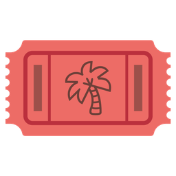 palm tree and admission tickets