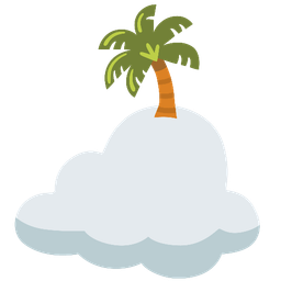 palm tree and cloud