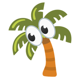 palm tree and eyes