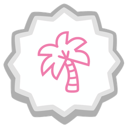 palm tree and fish cake with swirl