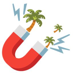 palm tree and magnet