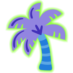 palm tree and radioactive