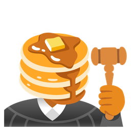 pancakes and balance scale