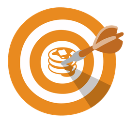 pancakes and bullseye