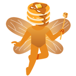 pancakes and butterfly