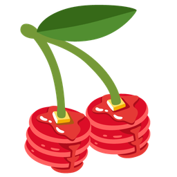 pancakes and cherries