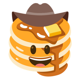 pancakes and cowboy hat face