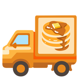 pancakes and delivery truck