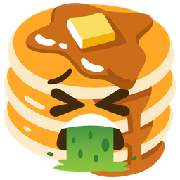 pancakes and face vomiting