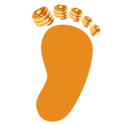 pancakes and footprints