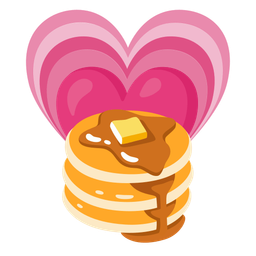 pancakes and growing heart