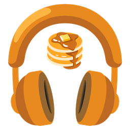 pancakes and headphone