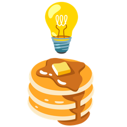 pancakes and light bulb