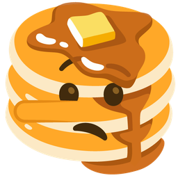 pancakes and lying face