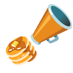 pancakes and megaphone