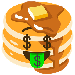 Pancakes and Money-mouth face