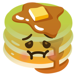 pancakes and nauseated face
