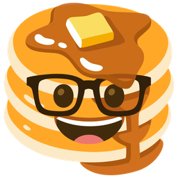 pancakes and nerd face