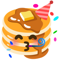 pancakes and partying face