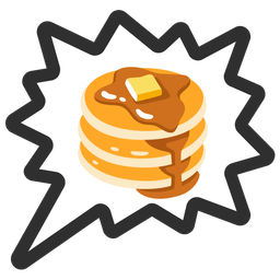 pancakes and right anger bubble