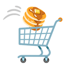 pancakes and shopping cart