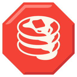 pancakes and stop sign