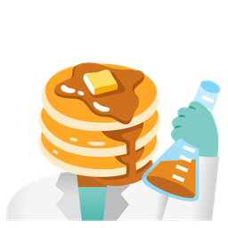 pancakes and test tube
