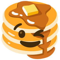 Pancakes and Winking face
