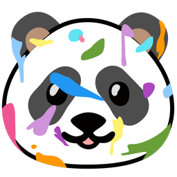 panda and artist palette