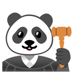 panda and balance scale