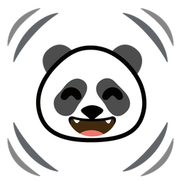 panda and beating heart