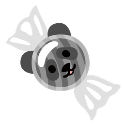 panda and candy