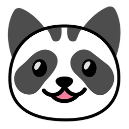 panda and cat face