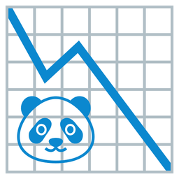 panda and chart decreasing