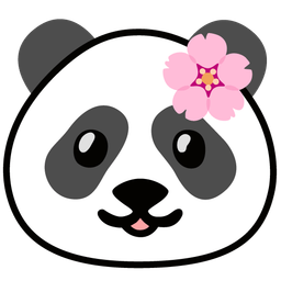 panda and cherry blossom