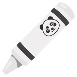 panda and crayon