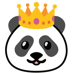panda and crown