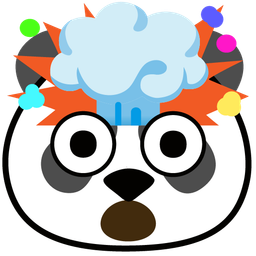 panda and exploding head